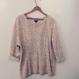 Talbots 2x animal print sweater.